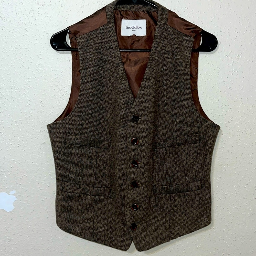 Goodfellow & Co. Brown Wool vest